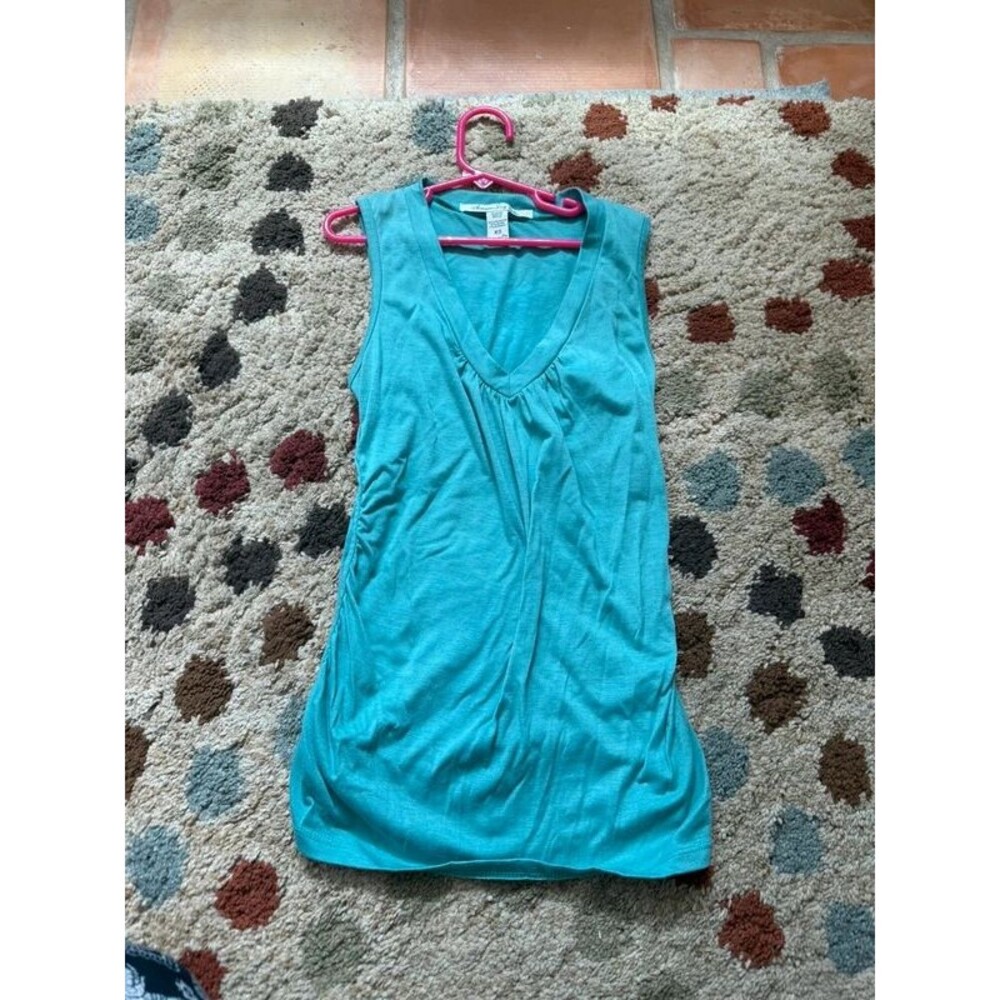 Y2k fitted blue sleeveless shirt American rag cie